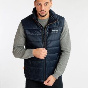 Timberland Men's Dark Blue Quilted Puffer Vest